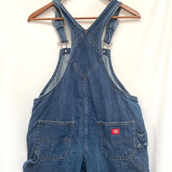 Dickies Youth Kids Denim Carpenter Overalls Size XS Medium Wash Work Farm Paint - Picture 4 of 11